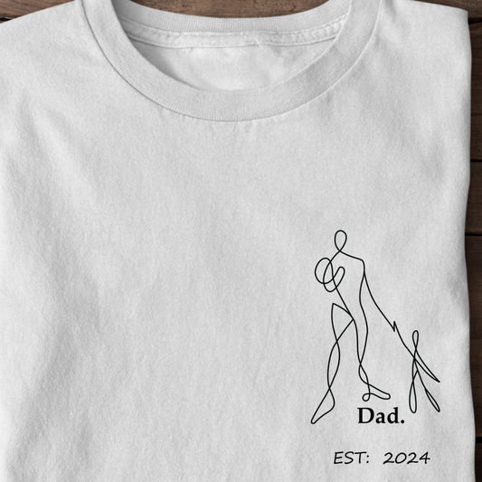 Dad. Shirt,  personalisierbares Datum,  - Premium Shirt