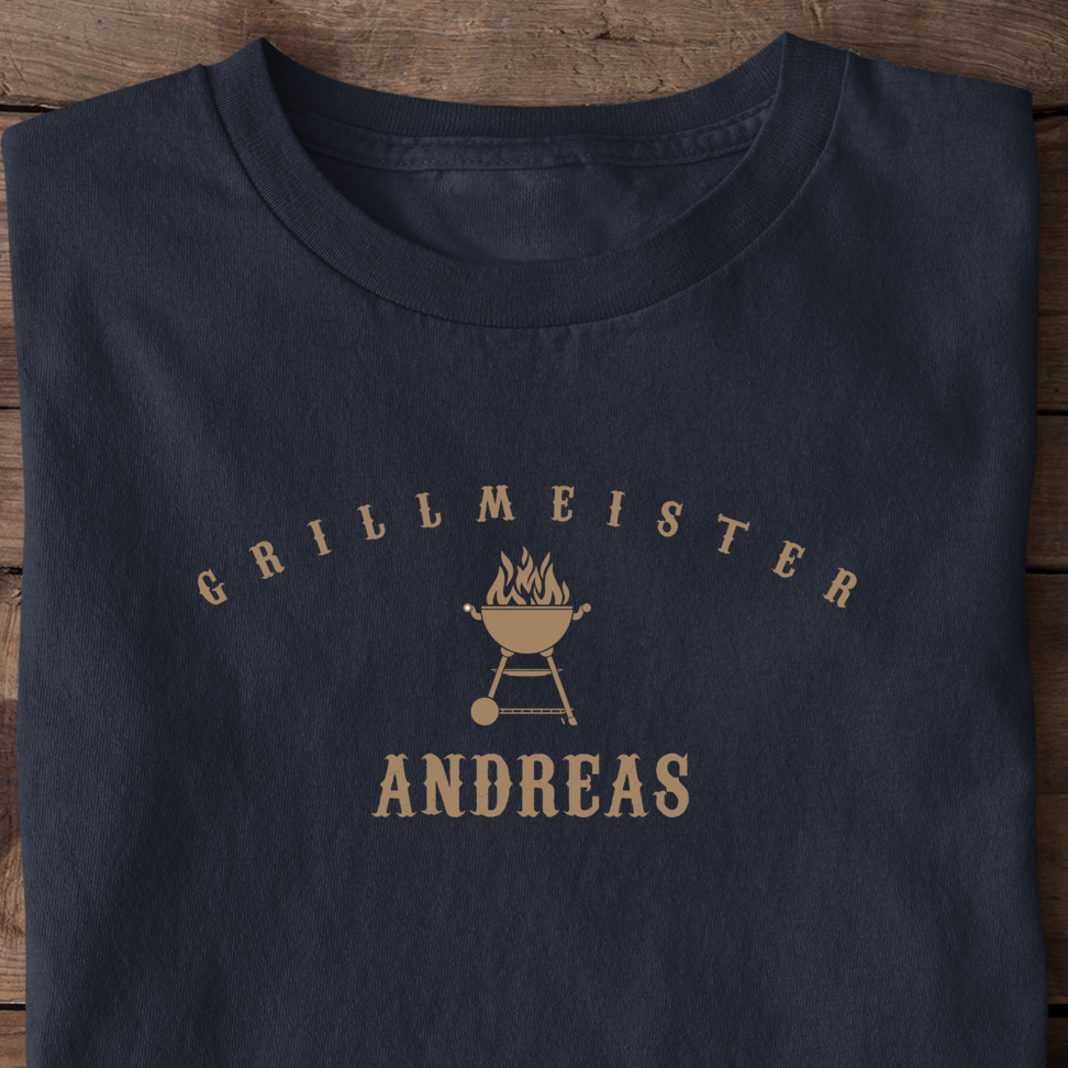 Grillmeister personalisiertes Shirt