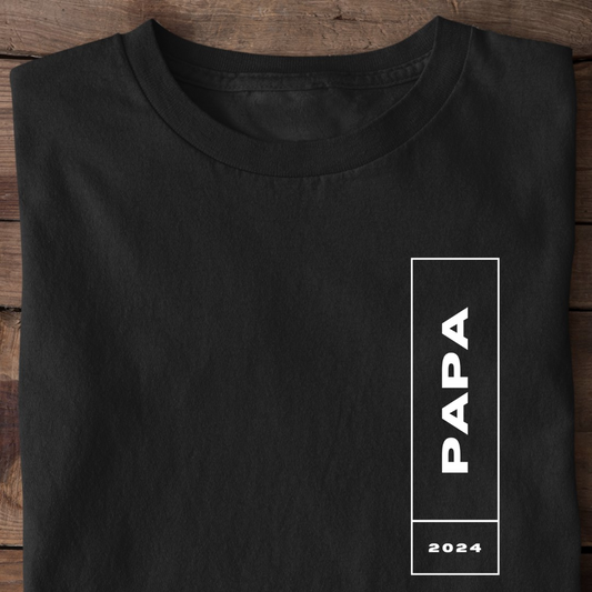 Papa Weiß, Datum personalisierbar - Premium Shirt