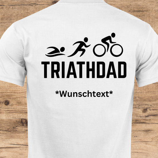 Triathdad, auf Wunsch mit Namen oder Datum, versch. Farben - Premium Shirt
