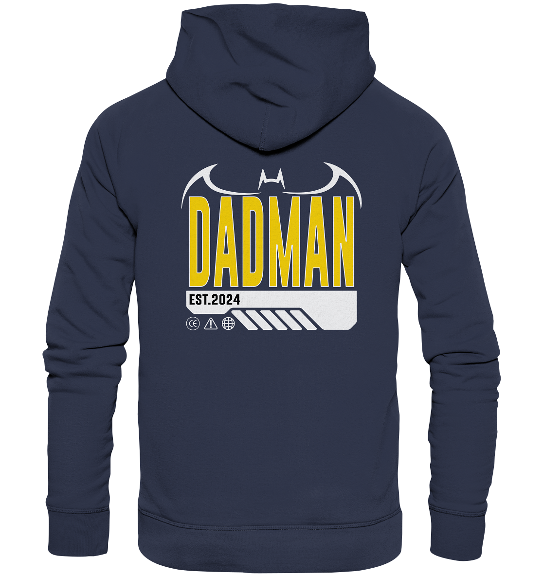 Dadman Modern Streetwear Backprint, Datum personalisierbar - Premium Unisex Hoodie