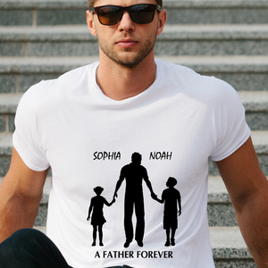 Father forever, Namen personalisierbar, versch. Farben - Premium Shirt