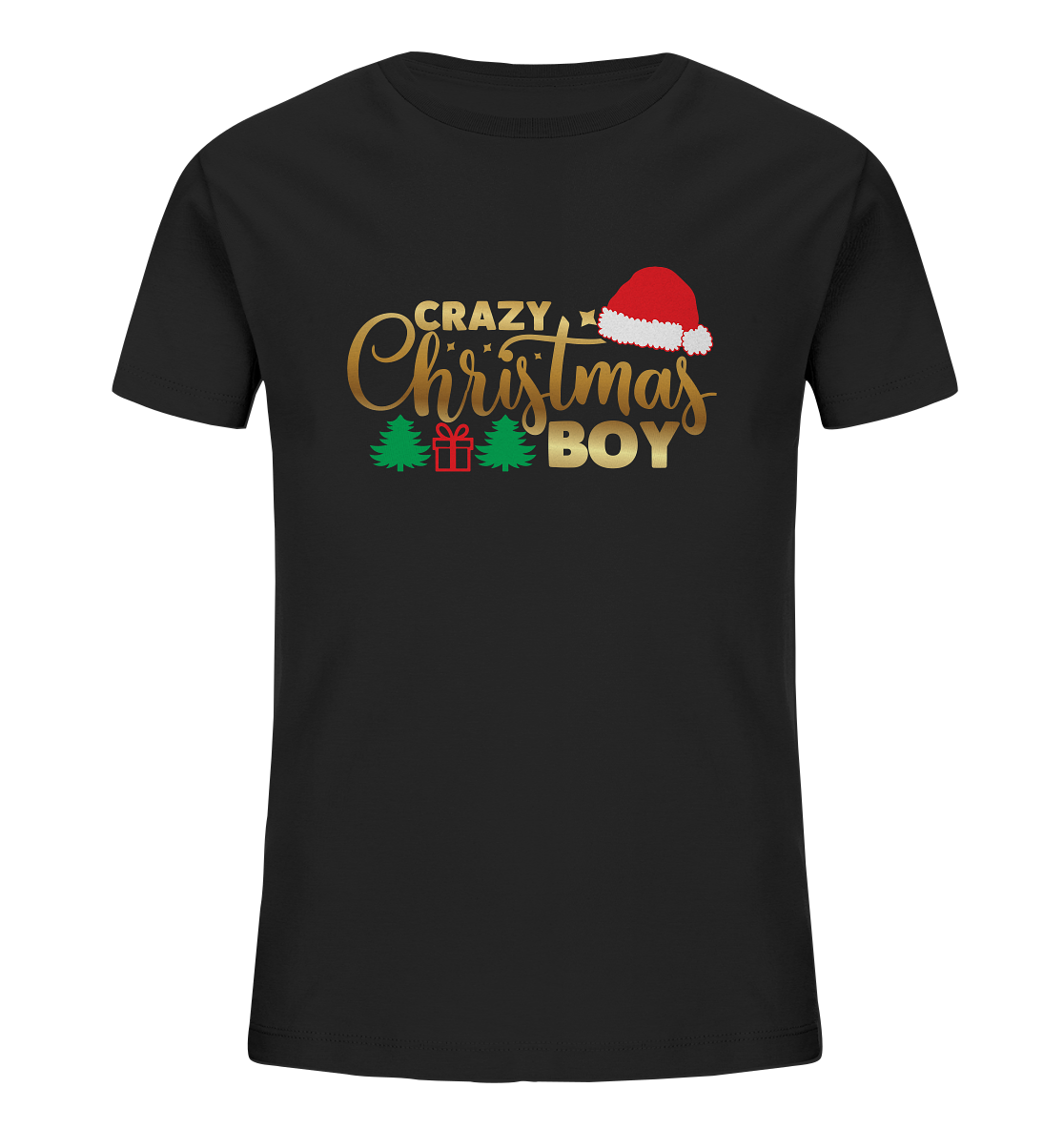 Crazy Christmas BOY - Kindershirt,  Organic Shirt