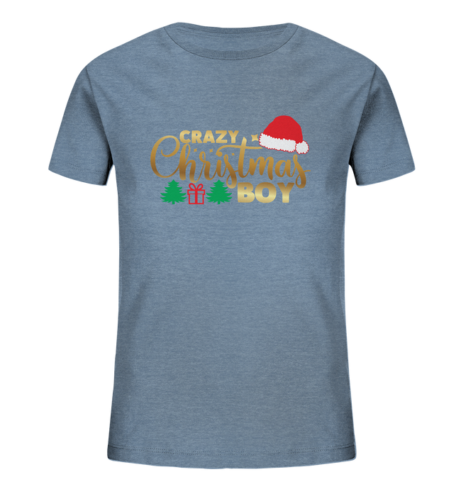 Crazy Christmas BOY - Kindershirt,  Organic Shirt