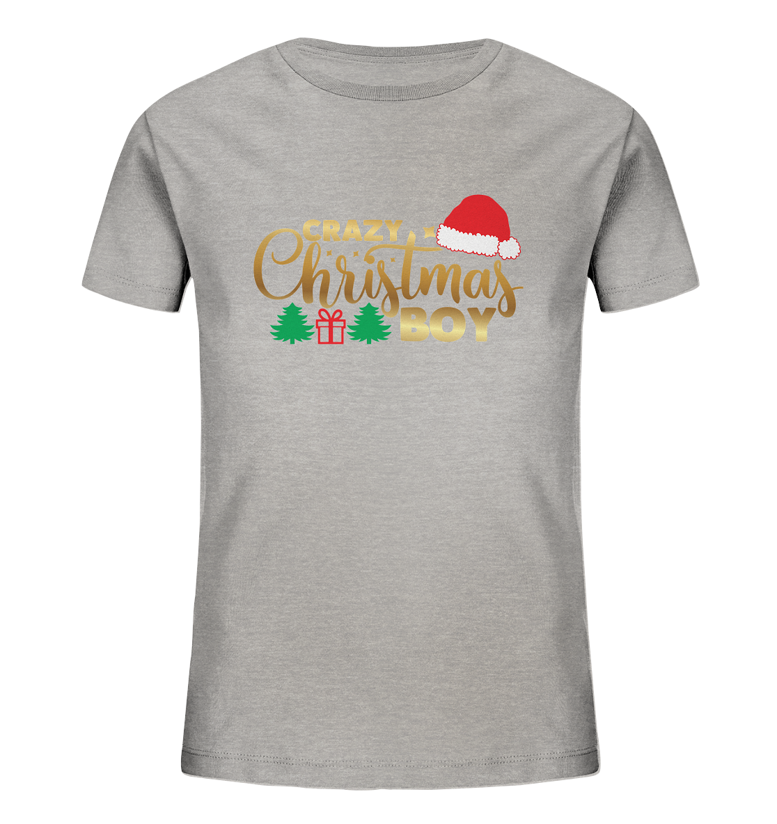 Crazy Christmas BOY - Kindershirt,  Organic Shirt