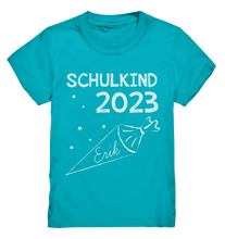 Load image into Gallery viewer, Schulkind 2023 Schultüte - personalisiertes Kindershirt