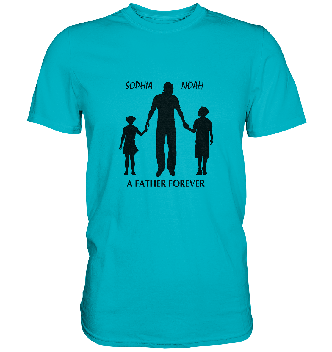 Father forever, Namen personalisierbar, versch. Farben - Premium Shirt