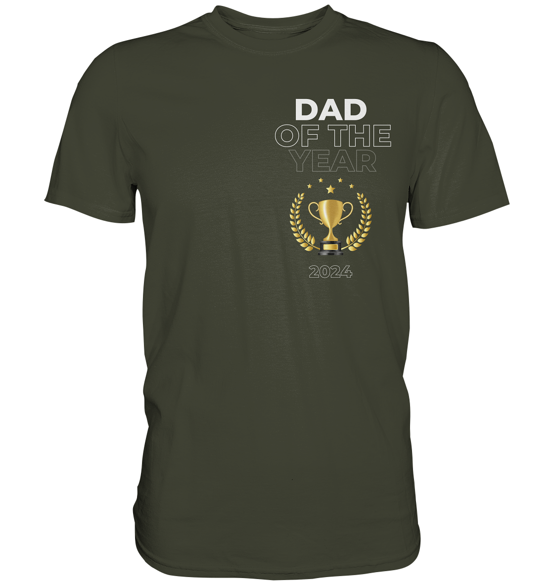 DAD of the Year, Datum personalisierbar - Premium Shirt