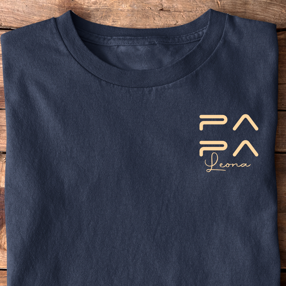 Papa T-Shirt + personalisierter Name