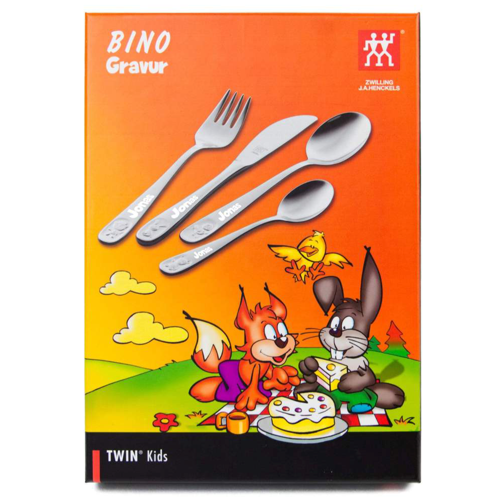 Zwilling children's cutlery personalized with engraving series Bino