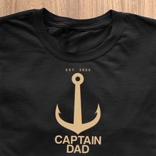 Load image into Gallery viewer, Captain Dad T-Shirt - Date Personalised
