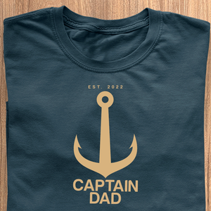 Captain Dad T-Shirt - Date Personalised