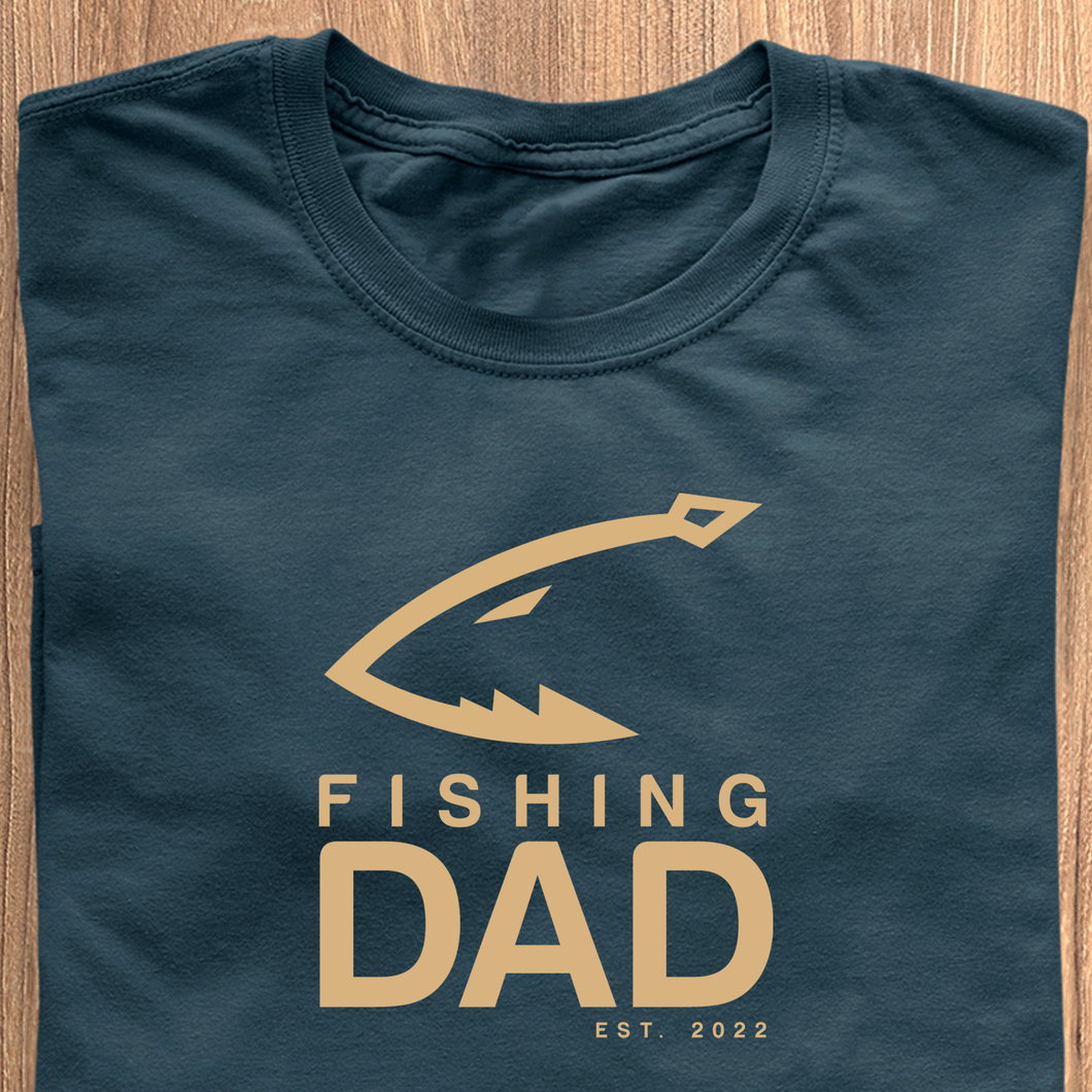 Fishing Dad T-Shirt - Date Personalised