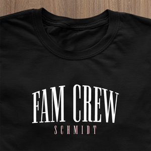 Fam Crew Women's "Surname" T-Shirt - Personalized Family Name