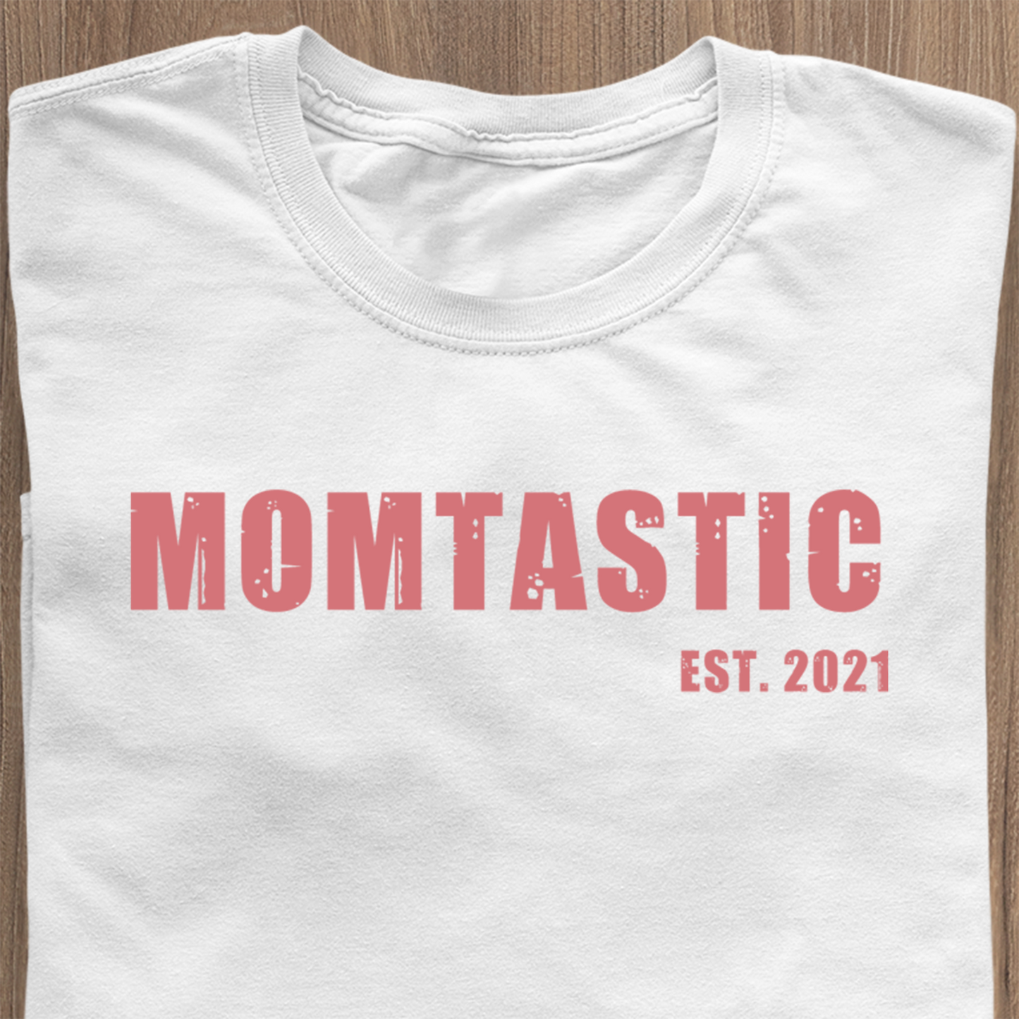 Momtastic T-Shirt black - date personalisable