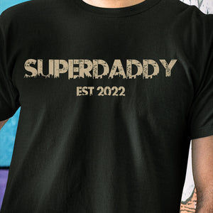 Superdaddy T-Shirt - Date Personalised