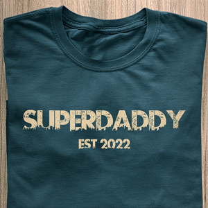 Superdaddy T-Shirt - Date Personalised