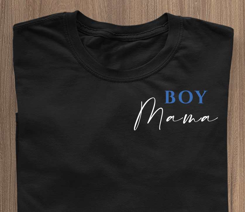 Boy Mama - Black T-Shirt