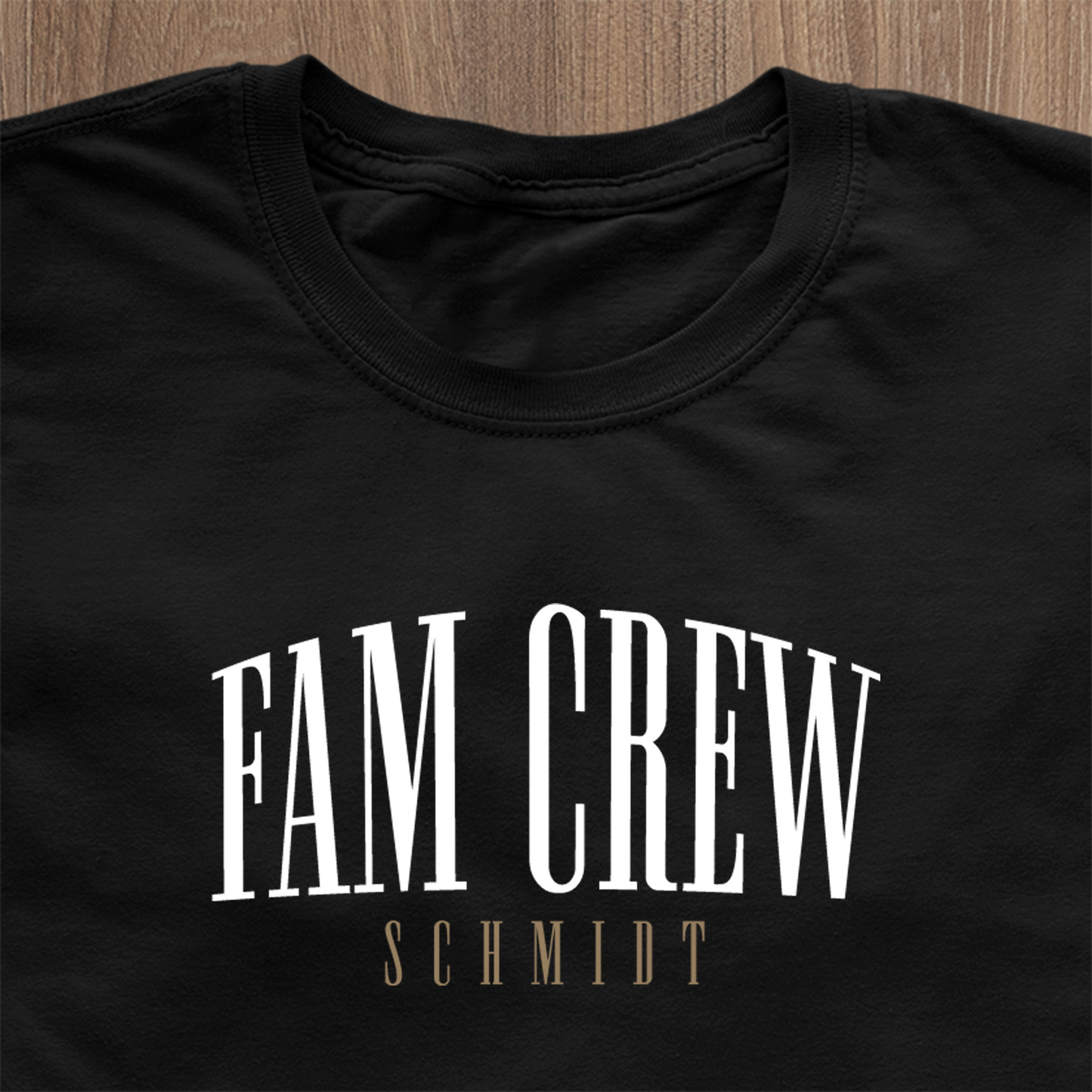Fam Crew Men's "Surname" T-Shirt - Personalized Family Name