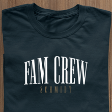 Load image into Gallery viewer, Fam Crew Men&#39;s &quot;Surname&quot; T-Shirt - Personalized Family Name