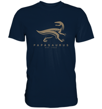 Load image into Gallery viewer, Papasaurus V2 - Date Customizable - Premium Shirt