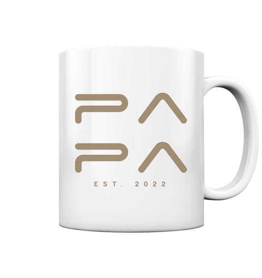 PAPA Minimalistisch - Tasse glossy
