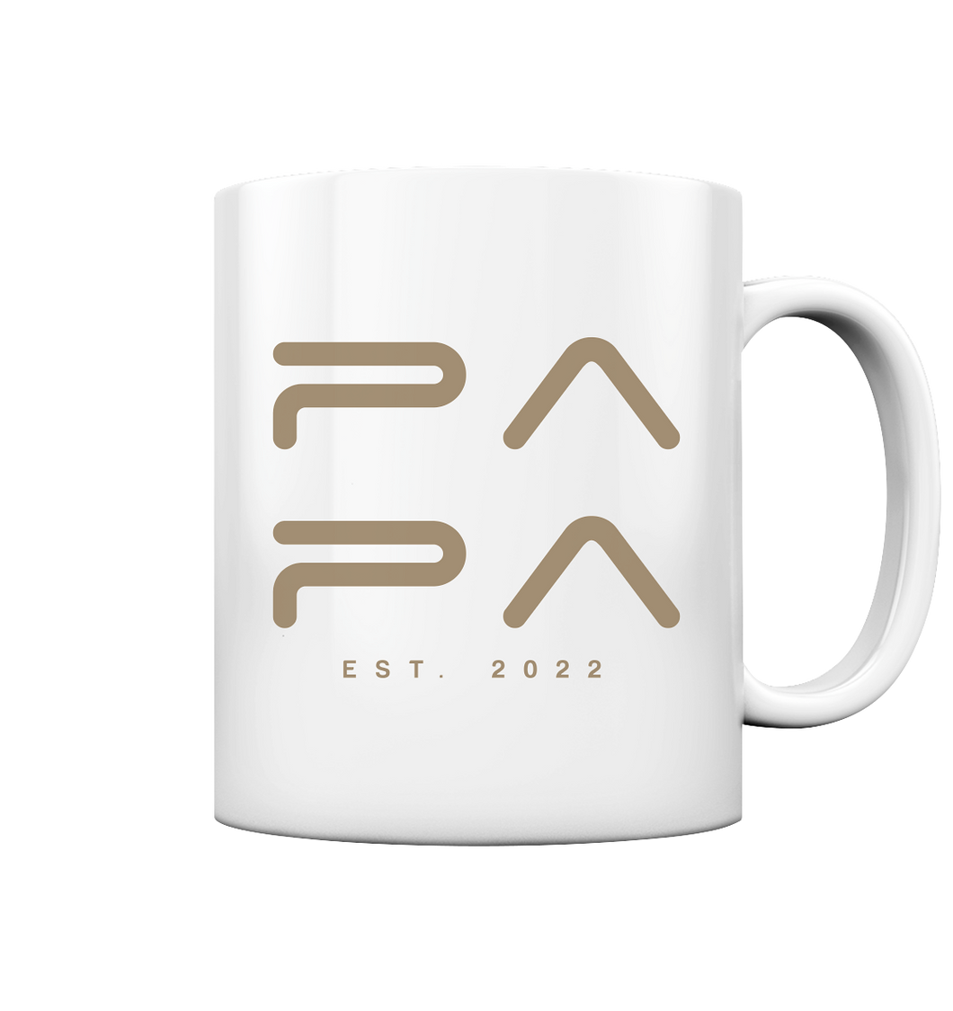 PAPA Minimalistisch - Tasse glossy