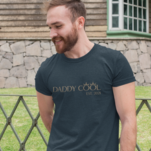 Load image into Gallery viewer, Daddy Cool T-Shirt Gold Lettering - Date Customizable