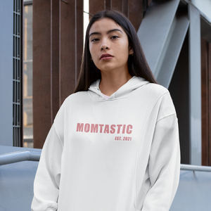 Momtastic Hoodie White - Date Customizable