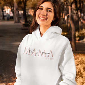 Customizable MAMA hoodie white