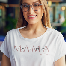 Load image into Gallery viewer, Customizable MAMA T-shirt white