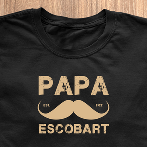 Papa Escobart T-Shirt - Date Personalised