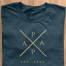 Load image into Gallery viewer, Papa Cross T-Shirt - Date Personalised