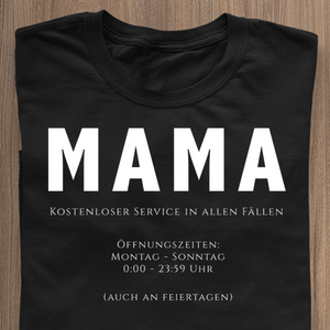 MAMA - Free service in all cases T-shirt black